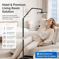 Support de tablette pivotant réglable en métal pour sol, 360° °   Roulettes robustes universelles pour hôpitaux, bureaux, usage commercial, OEM, en gros