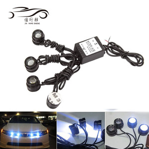 JHS LED voiture aigle yeux antibrouillard une ceinture quatre COB Led tourner ampoule de stationnement DRL <span class=keywords><strong>clignotant</strong></span> lumière clignotante avec conduite à distance - Product Image 3