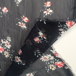 Thời Trang 75D In Nguyên Chất Voan Georgette Vải Saree - Product Image 6