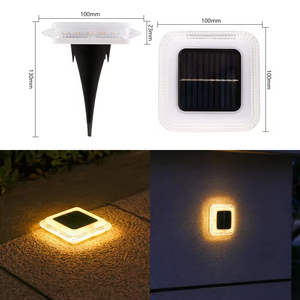 Lámpara Solar de Suelo para Exteriores, Luz Solar Blanca Cálida, Decoración para Patio, Terraza, Jardín, Escaleras, Caminos - Product Image 2
