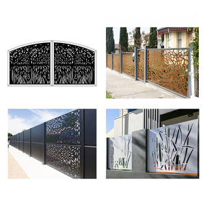 <span class=keywords><strong>Valla</strong></span> Metálica de Aluminio para Jardín Exterior Personalizada de Alta Calidad, <span class=keywords><strong>Valla</strong></span> de Privacidad de Aluminio Negra para Patio, Hogar y Piscina - Product Image 5