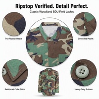 KMS tactique Camouflage classique vêtements costume uniforme en gros personnaliser BDU automne Jungle Camouflage pour unisexe