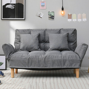 Wholesale Cheap Wooden Folding Linen Fabric Living Room Sofa - Product Image 1