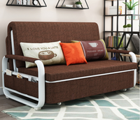 Sofá Cama Plegable de Doble Uso, Económico, Individual y Doble, Multifuncional con Almacenamiento