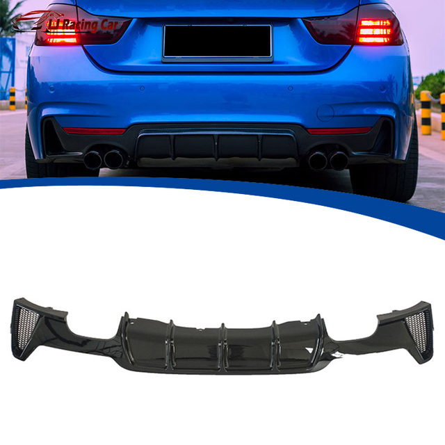 MP Style Rear Bumper Diffuser Lip Car Boot Splitter Body Kit Spoiler  for BMW 4 Series F32 2013-2019