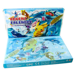 Caja ciega de <span class=keywords><strong>cuenta</strong></span> <span class=keywords><strong>regresiva</strong></span> de 24 días de Navidad transfronteriza, Pokémon juguete, calendario de Adviento Digital, regalo para niños hecho de plástico - Product Image 6