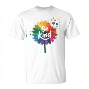 Camiseta Be Kind Rainbow Dandelion, ropa promocional para el Día de la Unidad, concienciación sobre el bullying - Product Image 2