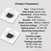 Échantillon gratuit 3535 SMD LED 0.5w 1w 2w 3w LED série d'encapsulation LED infrarouge haute puissance