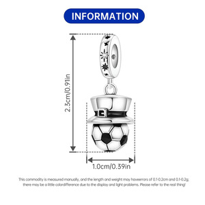 Original white copper bead bracelet - DIY <b>hat</b> and soccer accessory, personalized women's accessory - Product Image 3