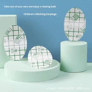 Parche de oreja de película de PU impermeable para bebé, orejera desechable para baño y natación, resistencia al champú, suministro sanitario - Product Image 4