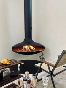 Elegante Caminetto Sospeso a Soffitto <span class=keywords><strong>per</strong></span> Arredamento di Ville e Appartamenti con <span class=keywords><strong>Bruciatore</strong></span> a <span class=keywords><strong>Bioetanolo</strong></span> Reale - Product Image 3