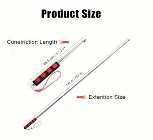 Bandera de Entrenamiento para Caballos con Mástil Telescópico de Acero Inoxidable y Logotipo Impreso Personalizado, 100% Poliéster, Color Completo, Elegante - Product Image 5