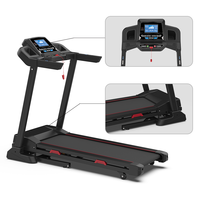 Tapis roulant électrique pliable multi-niveaux solide intelligent à grande vitesse 16 km/h avec inclinaison électrique pour un usage domestique et commercial
