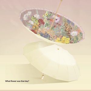 <span class=keywords><strong>ร</strong></span>่มกันฝนแบบใส <span class=keywords><strong>ร</strong></span>่มพับได้สไตล์วินเทจสำห<span class=keywords><strong>ร</strong></span>ับผู้หญิง <span class=keywords><strong>ร</strong></span>่มกันแดดคุณภาพสูง ด้ามจับไม้เนื้อแข็ง สำหรับวันแดดดี - Product Image 1