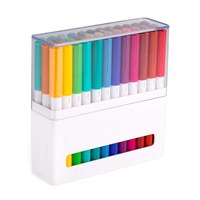 Deux fois art marqueurs stylo double têtes marquage dessin marqueurs stylos couleurs magique peinture à l'eau pensfor coolinbo