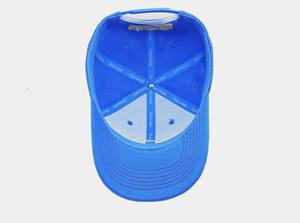 Gorra Deportiva Azul de Lona de Alto Rendimiento de Marca Personalizada, Gorra de Béisbol de 5 Paneles de Perfil Alto con Logotipo de Parche Bordado Personalizado - Product Image 2