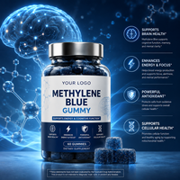 Bonbons gélifiés bleus OEM ODM pour adultes, complément alimentaire, améliore l'immunité, marque privée