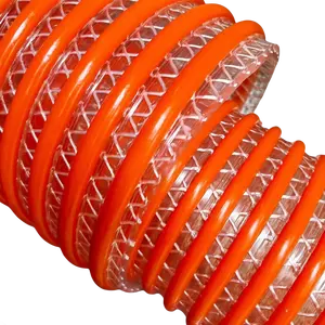 YSS 8英寸200毫米 {夹紧螺旋管} 塑料增强纤维双增强软管