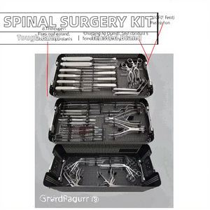 Juego de instrumentos de cirugía espinal básica de madera cervical ortopédica Manual de alta calidad, Kits de ortopedia para laminectomía Espinal de acero - Product Image 3