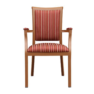 Moderno comedor restaurante sillones Senior Living silla diseño nórdico venta al por mayor grano de madera Metal Hotel silla - Product Image 1