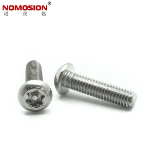 NOMOSION M3 Round Head Torx <b>Screws</b> 304 Stainless Steel Metric Standard Thread Plain Finish For <b>Security</b> Applications - Product Image 3