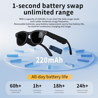 Lunettes Intelligentes IA V821+JL7018 Traduction en Temps Réel Contrôle Vocal par Application Cadre en Plastique et Titane 4 Go de RAM 8 Mo de Stockage Mat/Brillant