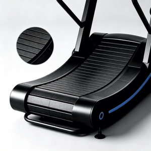 Nueva llegada: Cinta de correr manual curva sin motor con resistencia magnética, equipo de gimnasio comercial, pista de nailon y aluminio, venta al por mayor OEM - Product Image 5