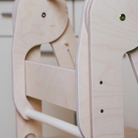 Tour d'apprentissage pliable en bois massif pour tout-petits, tabouret de cuisine et de salle à manger, aide à l'apprentissage Montessori moderne, multifonctionnel, durable et sûr