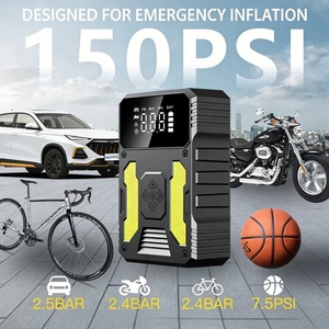 Yueming Nouveau Compresseur d'Air Portable 12V 26640mAh ABS pour Pneus avec Manomètre Numérique et Moniteur de Pression des Pneus, <span class=keywords><strong>Pince</strong></span> Intelligente pour Voiture - Product Image 2