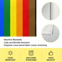 Taplak Meja Cetak Pelangi Kustom (Varian Philadelphia), Ideal untuk Pajangan Meja Makan di Rumah dan Dekorasi Pesta Bertema