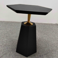 Table à thé en bois massif style antique chinois, table d'appoint multi-niveaux en placage peint, mobilier d'hôtel, vente en gros d'usine