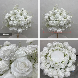 Arreglo de Flores Artificiales Blancas Realistas al por Mayor, Ramo de Gypsophila de Seda, Centro de Mesa para Bodas y Graduaciones - Product Image 2