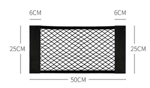 Oferta Especial: Organizador de Maletero de Coche con Red de Velcro de Látex PP Resistente, Red de Velcro para Interior de SUV, Camioneta o Camión - Product Image 2