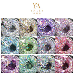 Sparkle sequin réfléchissant paillettes néon disco UV gel vernis à ongles brillant cristal diamant vernis à ongles - Product Image 2