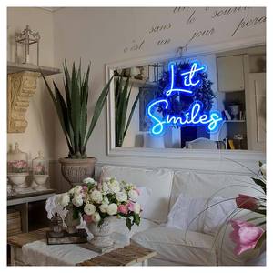 Por encargo de interior personalizado signo de montaje en pared bebé espejo acrílico Led neón signo - Product Image 1