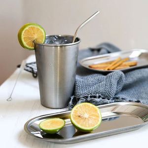 Se Aceptan Personalizaciones: Vaso de Acero Inoxidable 304 de Una Sola Capa con Borde Enrollado, Vaso Electrolítico para Cerveza, Vaso de Regalo para Oficina - Product Image 5