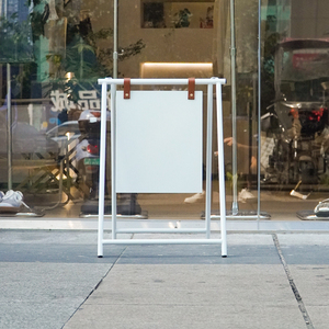 Tablero <span class=keywords><strong>publicitario</strong></span> fuera de la puerta tablero de letrero <span class=keywords><strong>publicitario</strong></span> de peluquería triángulo un letrero de Marco - Product Image 6