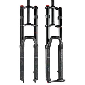 Fourche à <span class=keywords><strong>suspension</strong></span> pneumatique avant MAGICBROS MG-FK321A en alliage <span class=keywords><strong>de</strong></span> magnésium haute résistance, <span class=keywords><strong>lame</strong></span> <span class=keywords><strong>de</strong></span> 100 mm, compatible frein à disque, 26-29 pouces - Product Image 1