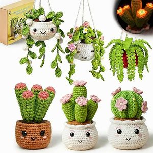 Kit <span class=keywords><strong>de</strong></span> <span class=keywords><strong>crochet</strong></span> fait main <span class=keywords><strong>pour</strong></span> débutants, 5 marque-pages fruits, tutoriels vidéo faciles, <span class=keywords><strong>pour</strong></span> adultes/femmes, DIY <span class=keywords><strong>de</strong></span> Noël - Product Image 6