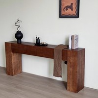 Console rustique en bois massif, faite à la main, écologique et durable, pour l'entrée, le salon, la chambre ou l'hôtel