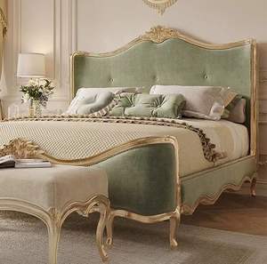 <span class=keywords><strong>Letto</strong></span> <span class=keywords><strong>matrimoniale</strong></span> <span class=keywords><strong>in</strong></span> <span class=keywords><strong>legno</strong></span> <span class=keywords><strong>massello</strong></span> intagliato di fascia alta <span class=keywords><strong>in</strong></span> stile palazzo di lusso moderno francese leggero - Product Image 5