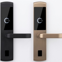 Serrure de porte d'hôtel intelligente avec déverrouillage par empreinte digitale et clavier, haute sécurité, application intelligente Tuya, système de gestion intelligent
