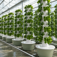 Tour hydroponique verticale intelligente avec éclairage LED à spectre complet pour l'agriculture commerciale en intérieur – Vente directe usine