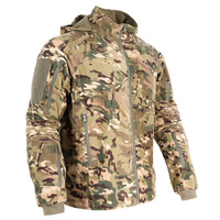 Veste décontractée coupe-vent pour homme, durable, à capuche, imprimé camouflage jungle, pour le camping et la randonnée
