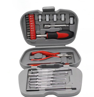 ELEHAND Juego de Herramientas Plegables Mini de 26 Piezas, Herramientas Manuales para el Hogar, Destornilladores, Alicates, Cuchillo, Juego de Herramientas Básicas con Llaves de Tubo