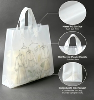 Sac de courses alimentaire en plastique, poignée intégrée, qualité alimentaire PE, plusieurs spécifications au choix