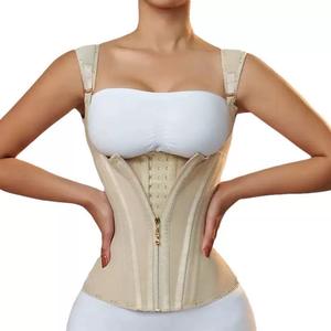 Corset Bustier Amincissant Respirant et Léger pour Femme, Sans Manches, Sexy, Couleur Unie, Bretelles et Fermetures Éclair, Corset de Taille - Product Image 4