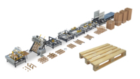 Machine à fabriquer des palettes en bois américaines, machine à clouer des palettes en bois Euro Epal, ligne de production de blocs de bois
