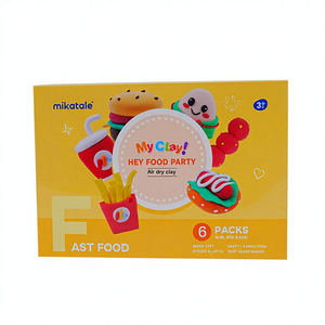 MIKATALE Argile Moussante Super Légère Séchage à l'Air Haute Qualité 12 Couleurs Boîte Cadeau pour Scènes Thème Fête Alimentaire Aïd al-Fitr - Product Image 1