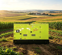Groupe électrogène diesel silencieux haute efficacité 20 kVA, générateur électrique portable 16 kW 50/60 Hz, alimentation de secours domestique et commerciale ATS 100%